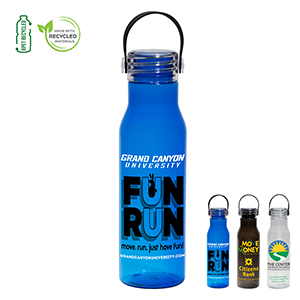 &ldquo;CityLine&rdquo; 20 Oz. Recycled Bottle with Silicone Carry Strap